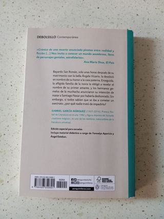 Crónica de una muerte anunciada (edición escolar)
