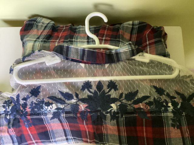 Top largo/vestido corto de cuadros, marca Zara, M