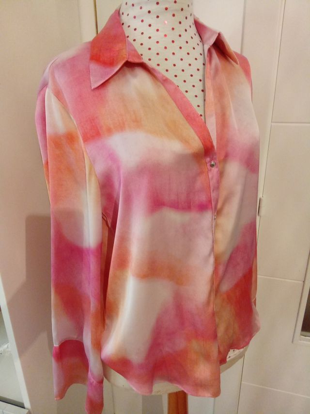 Camisa de cetim Zara