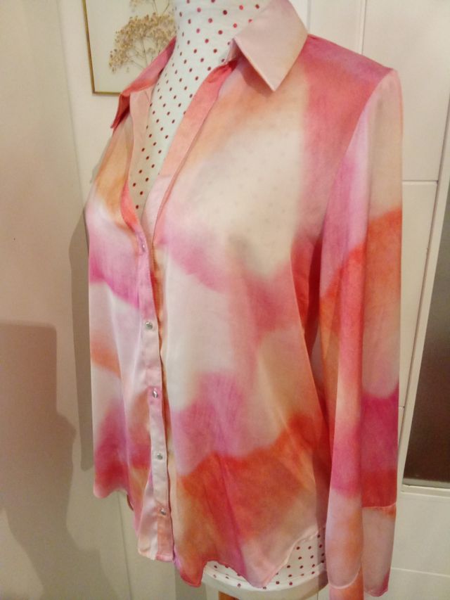 Camisa de cetim Zara