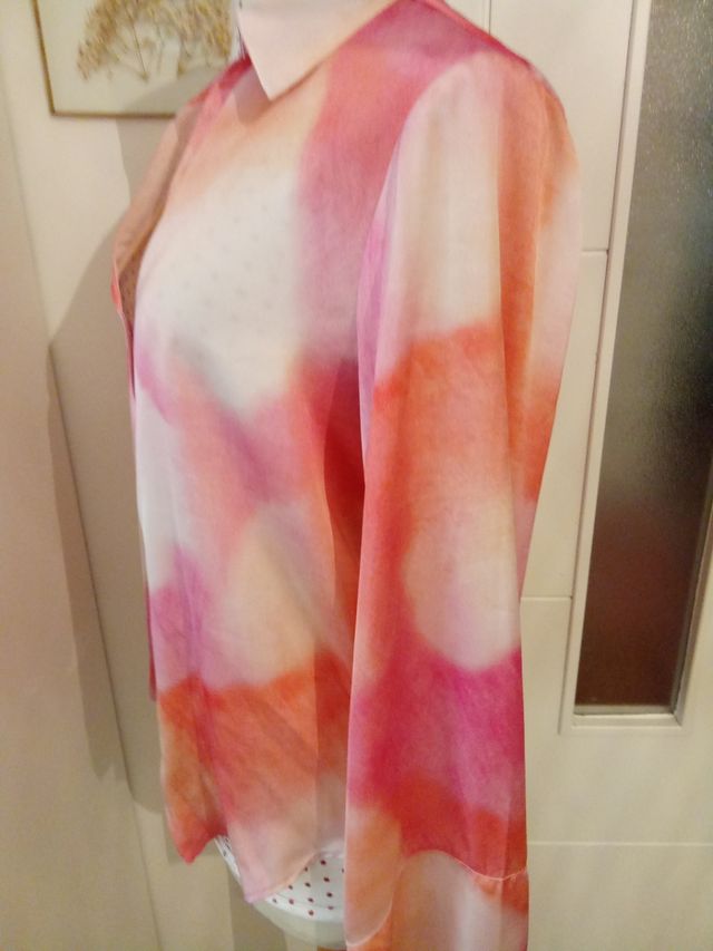 Camisa de cetim Zara