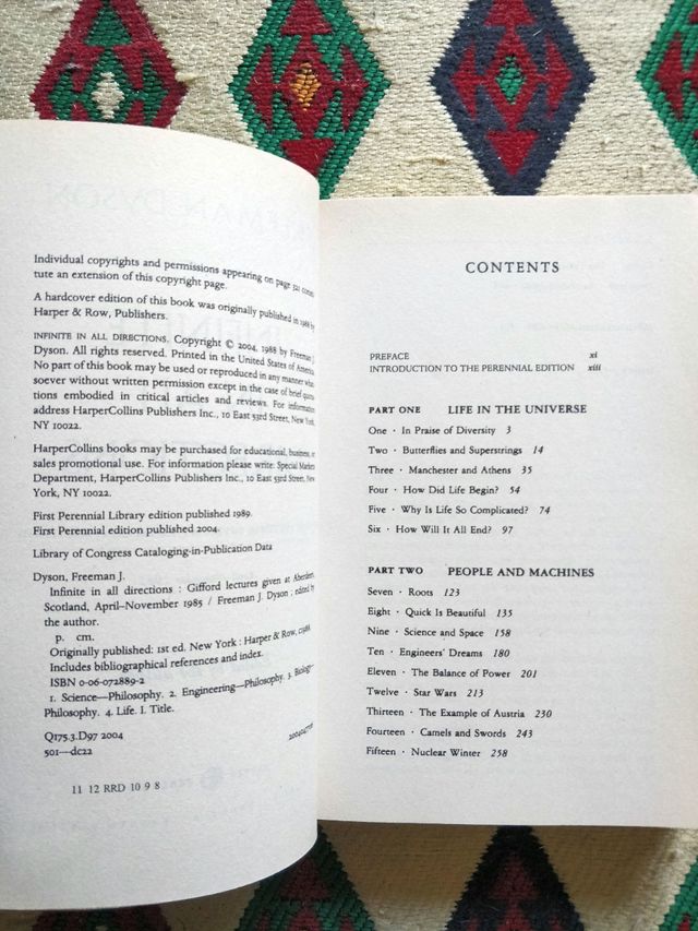 Infinite in All Directions: Gifford Lectures Given at Aberdeen, Scotland April--November 1985