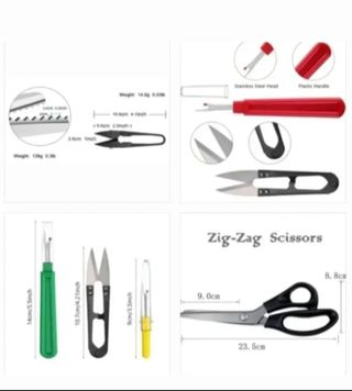 Tijera Zigzag 5mm Set Corte y Costura