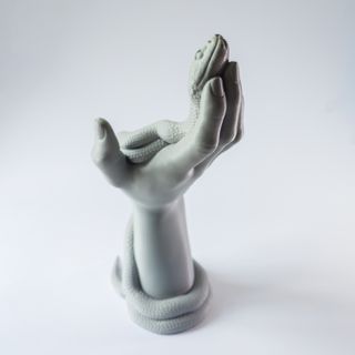 Vaso Artistico 3D – Mano con Serpente