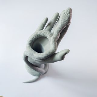 Vaso Artistico 3D – Mano con Serpente