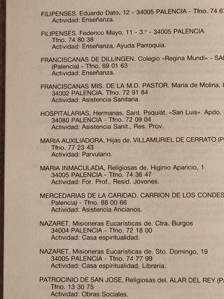 PALENCIA LIBRO GUIA DE LA DIOCESIS AÑO 1987