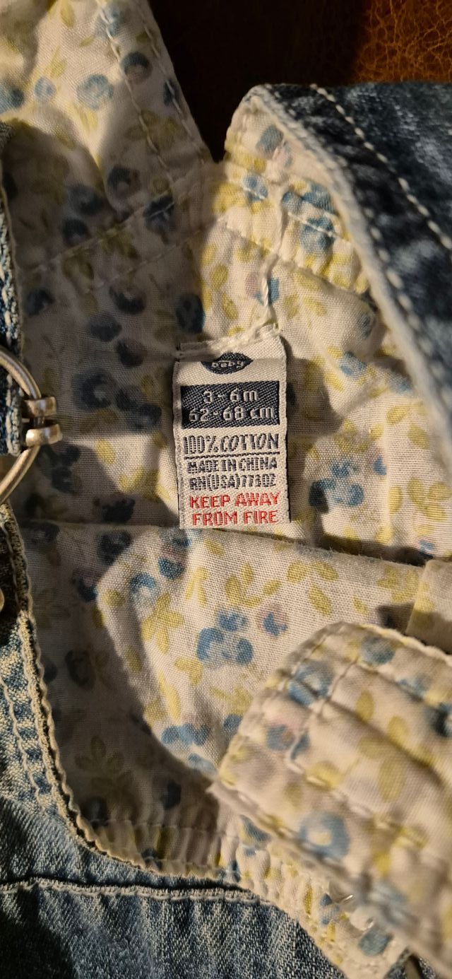 Peto jeans bebé 6 meses