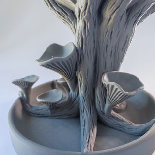 Vaso Artistico 3D – Albero con Funghi