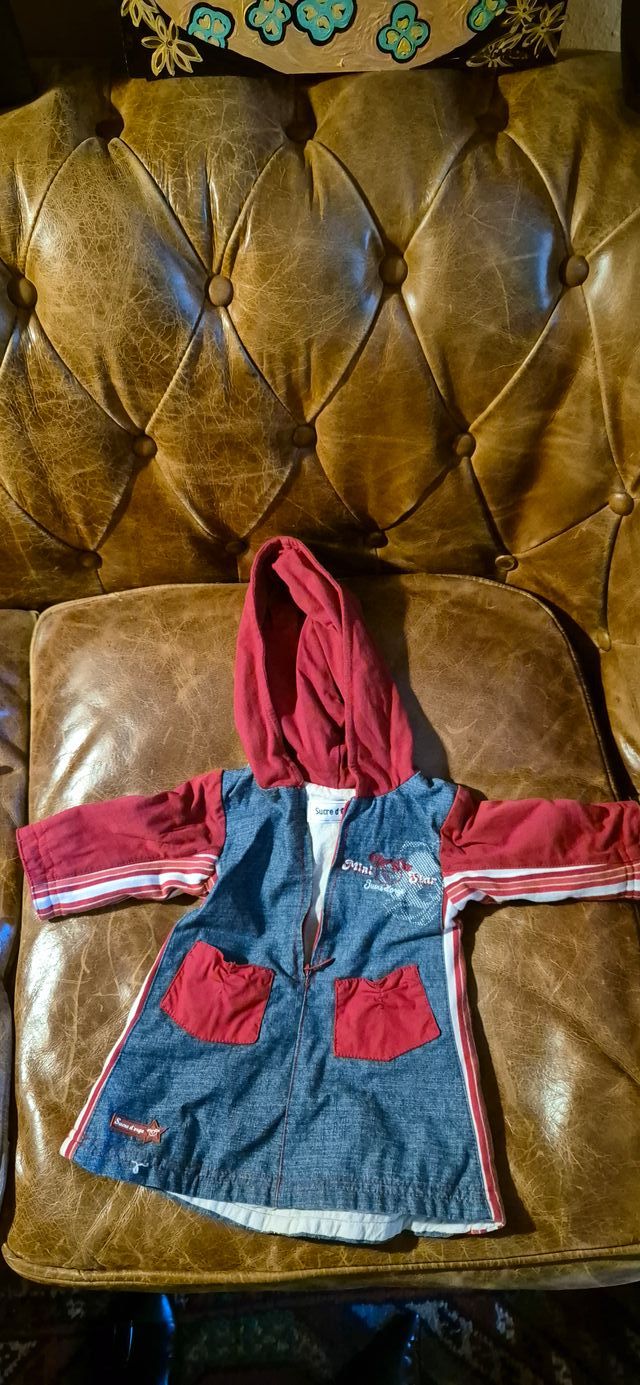 Vestido jeans bebé 3 a 6 meses Sucre D'Orge