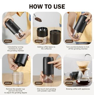 Molinillo de Café Eléctrico USB  Café Perfecto