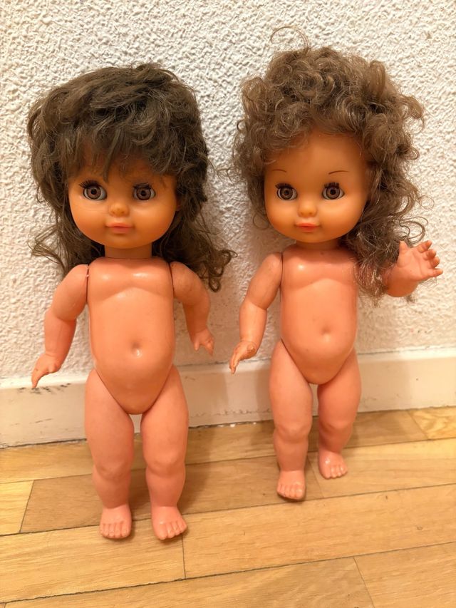 Lote de 2 antiguas muñecas