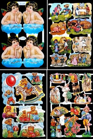 Lámina PURPURINA CROMOS TROQUELADOS