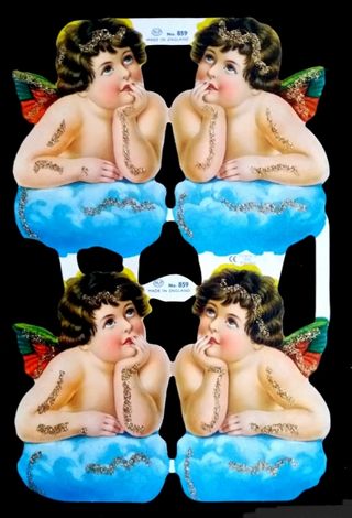 Lámina PURPURINA CROMOS TROQUELADOS