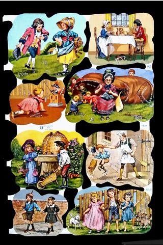 Lámina PURPURINA CROMOS TROQUELADOS