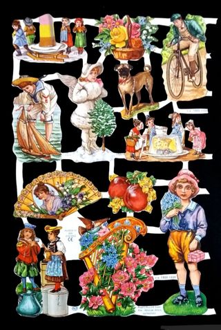 Lámina PURPURINA CROMOS TROQUELADOS