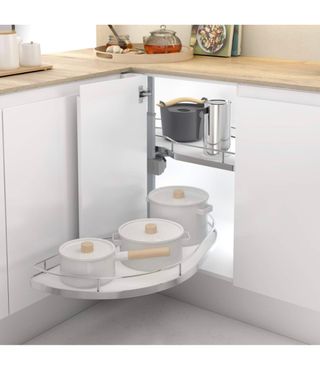 Bandejas extraíbles rinconera