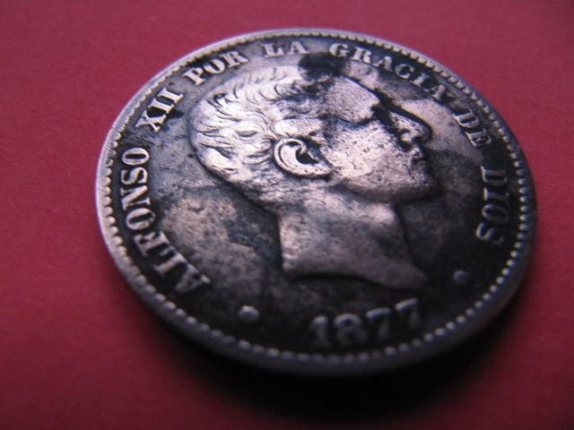 Monedas de Alfonso XII.