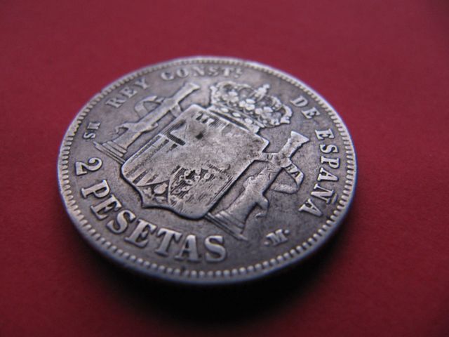 Monedas de Alfonso XII.