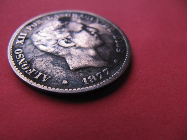 Monedas de Alfonso XII.