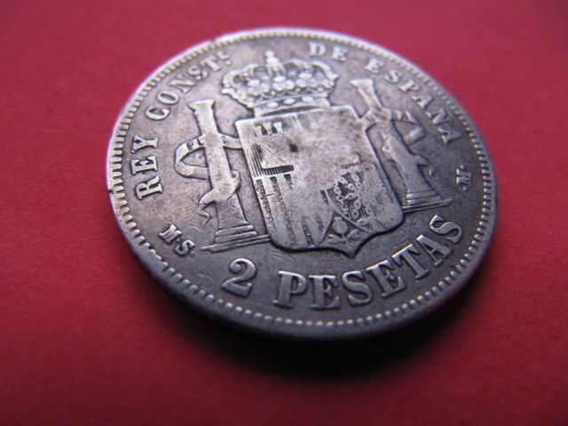 Monedas de Alfonso XII.