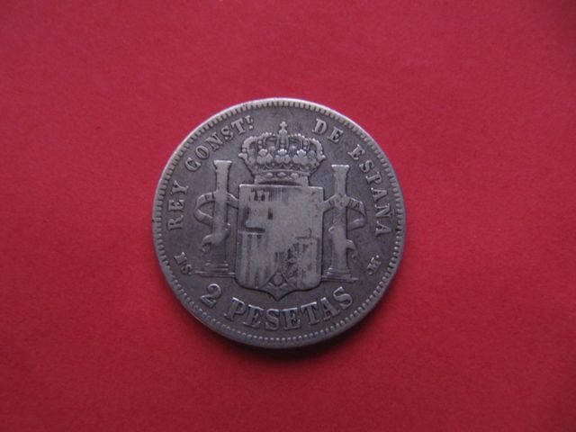Monedas de Alfonso XII.