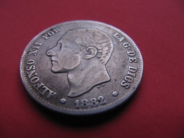 Monedas de Alfonso XII.