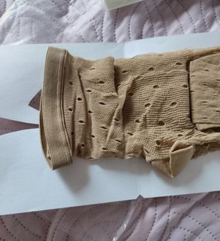 Collant calze rete color pelle