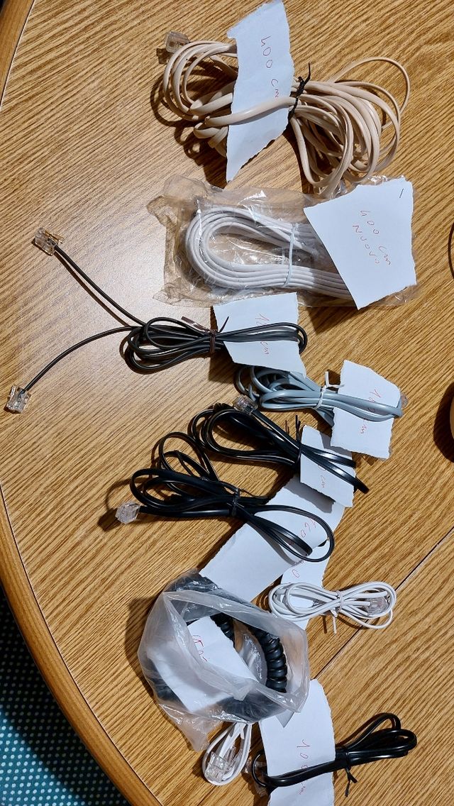 Cavi, prese e spine telefoniche