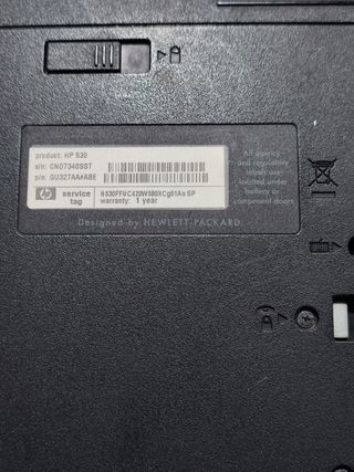OCASIÓN Portátil HP 530
