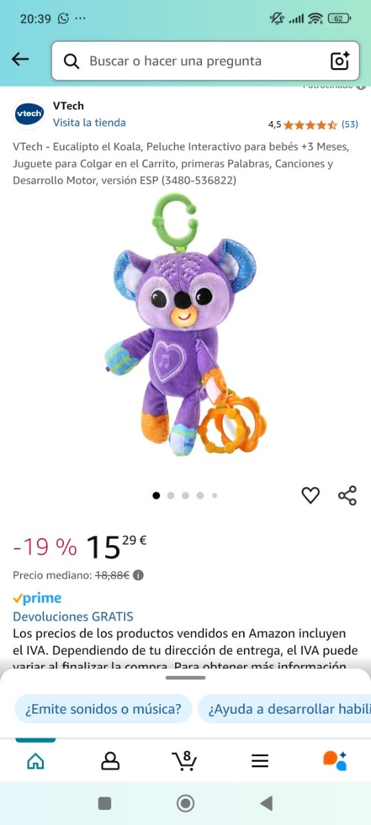 Koala carrito bebe vtech