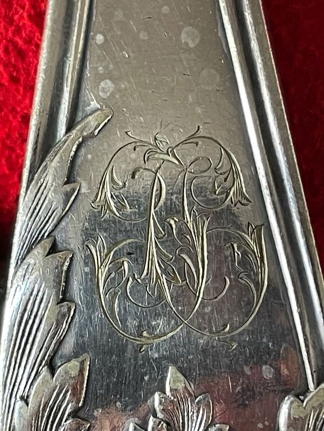 Posate antiche e coltelli di corno e argento