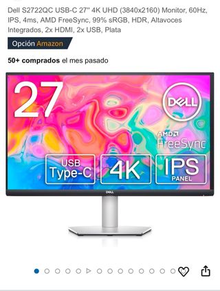 Monitor Dell S2722QC 2022