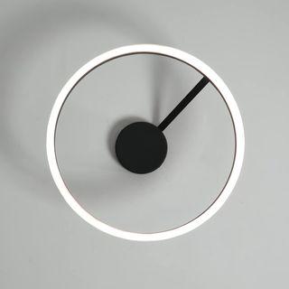 Lámpara de techo led redonda 40cm negra