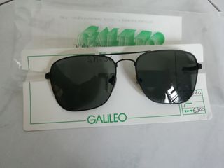 Occhiali da sole neri Vintage Galileo