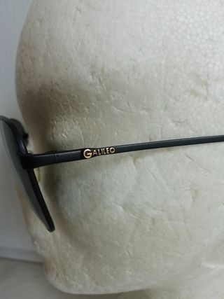 Occhiali da sole neri Vintage Galileo