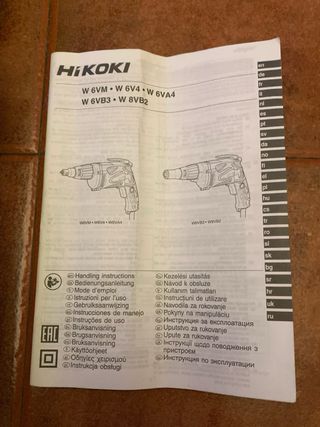 Hikoki maletin vacio