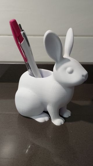 Coniglio decorativo portapenne-vasetto piante 3De 
