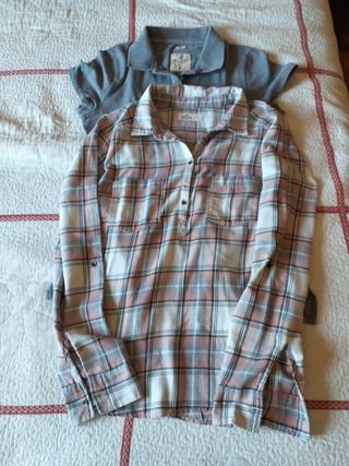 LOTE/1,2..CAMISET. HOLLISTER. LEVIS.