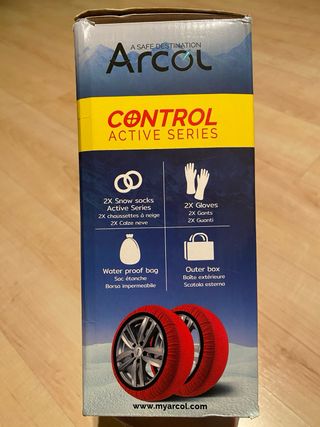 ARCOL Fundas Cadenas Nieve Talla L