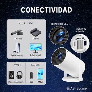 Proyector portátil Android Full HD
