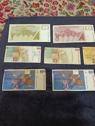 SLOVENIA LOTTO DI N. 10 BANCONOTE 10 condizioni co