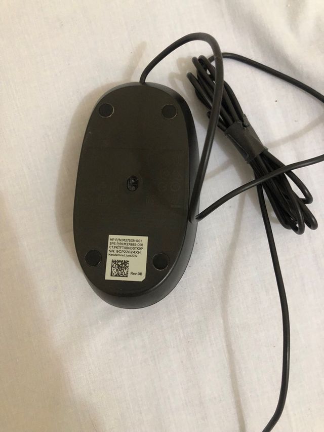 Ratón óptico USB con cable HP 125 d