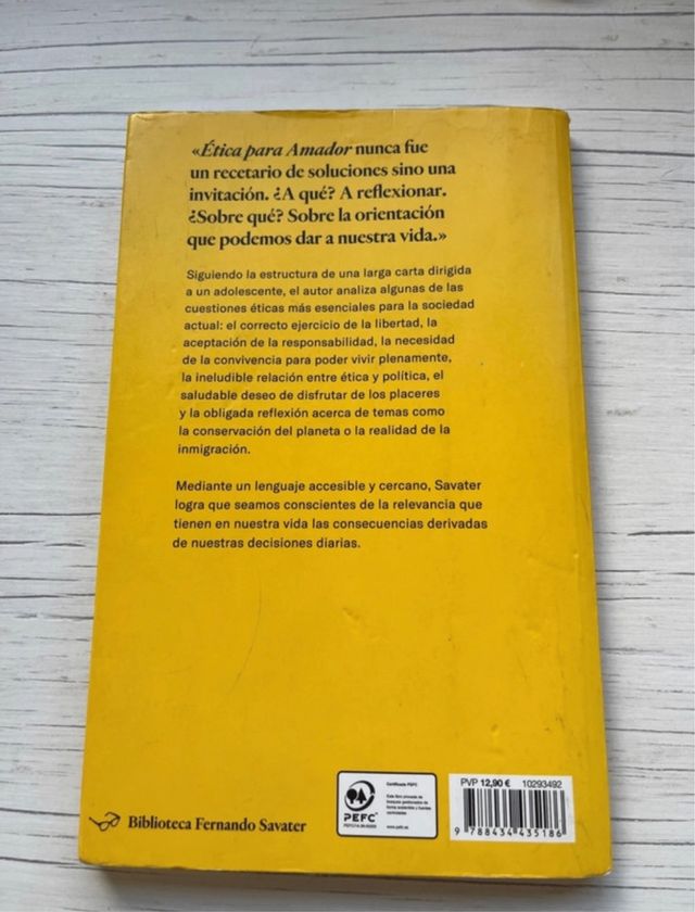 Ética para Amador de Fernando Savater