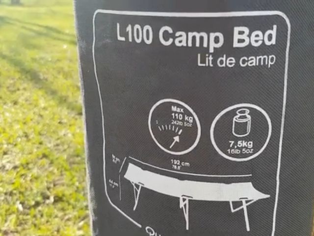 Cama plegable de camping