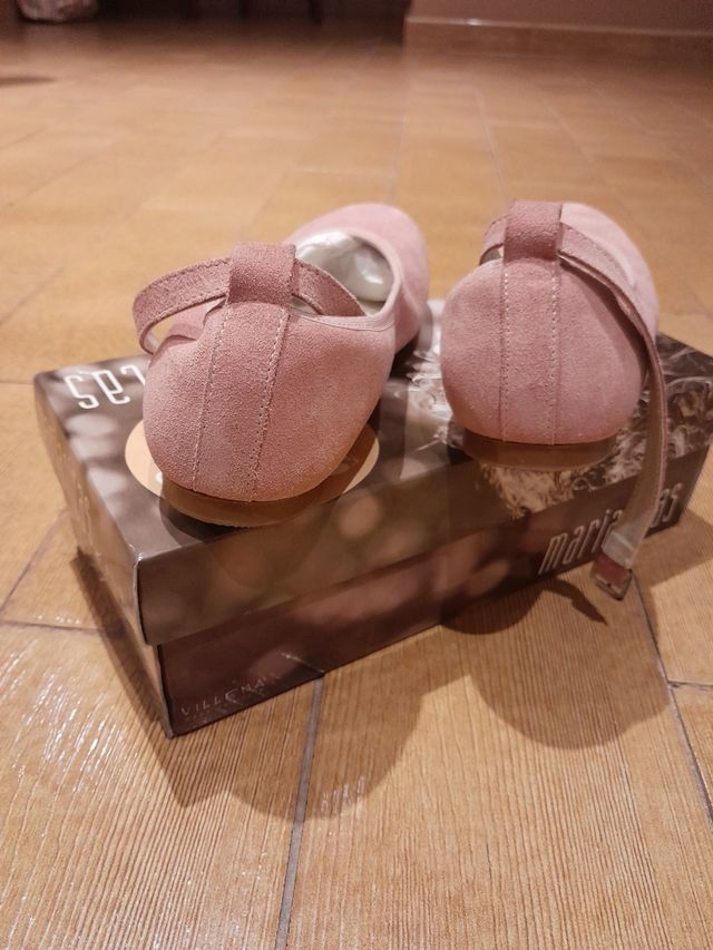 Zapatos comunión rosa