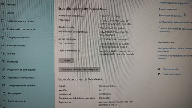 Ordenador sobremesa HP