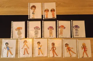 Colección 60 muñecas recortables antiguas