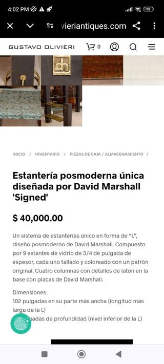 Estantería Brutalista David Marshall 