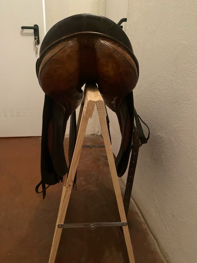 Silla de montar de salto y cincha