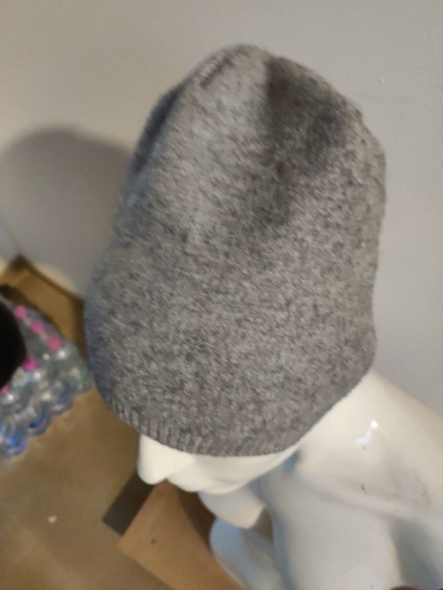 Cappello in lana doppio grigio